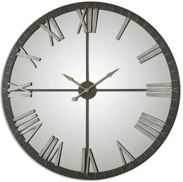 Uttermost Amelie Large Bronze Wall Clock
