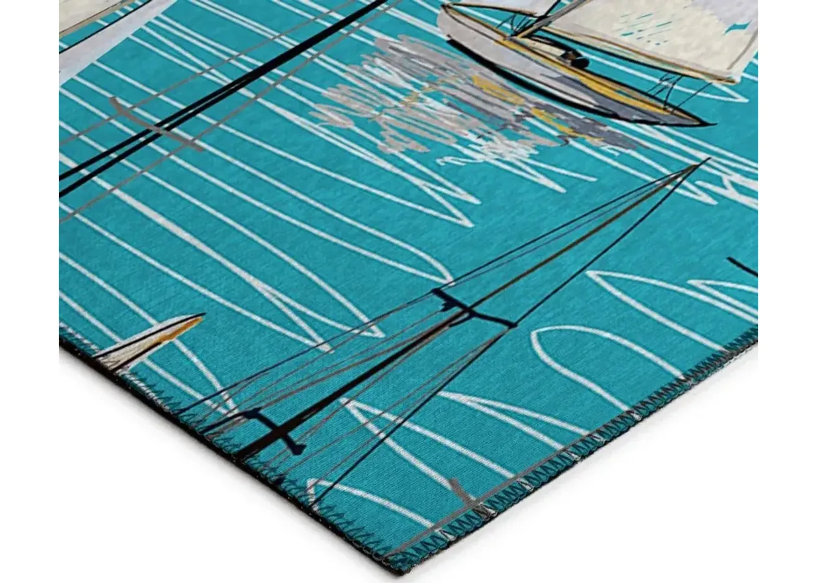 Dalyn Harbor Teal 5'X8' Area Rug