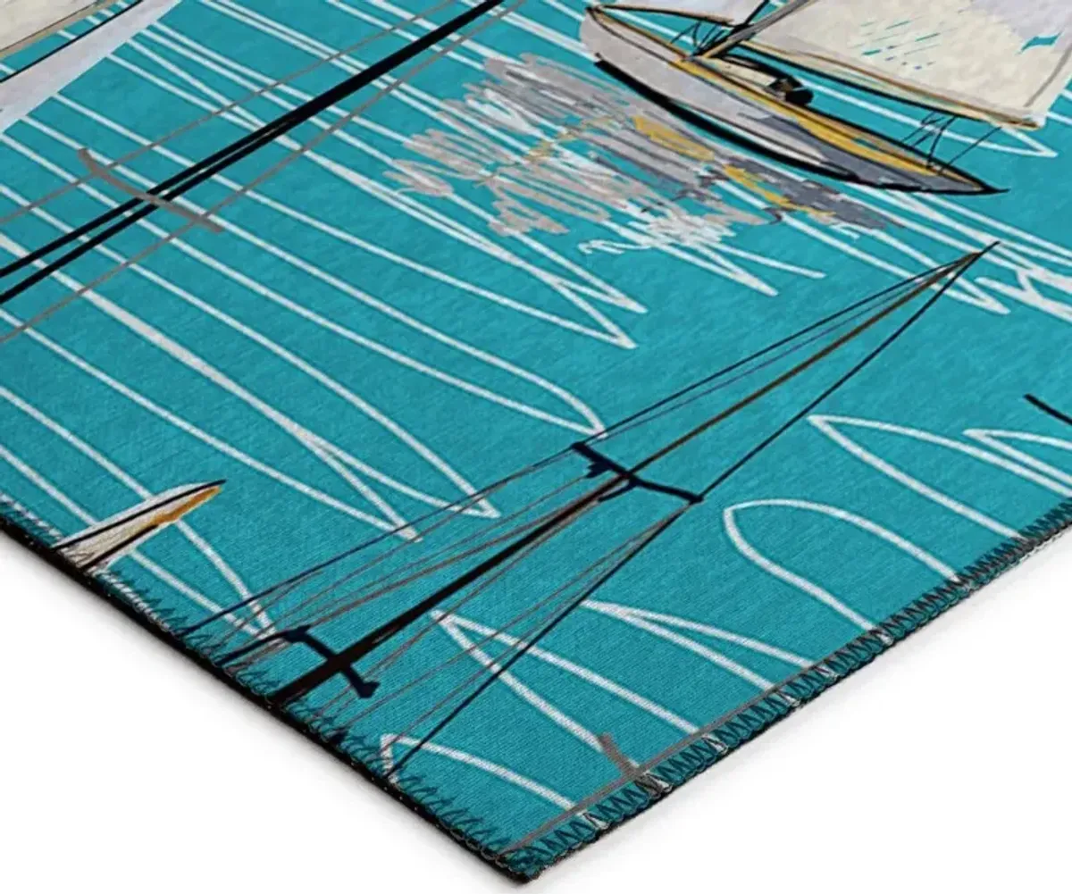 Dalyn Harbor Teal 5'X8' Area Rug