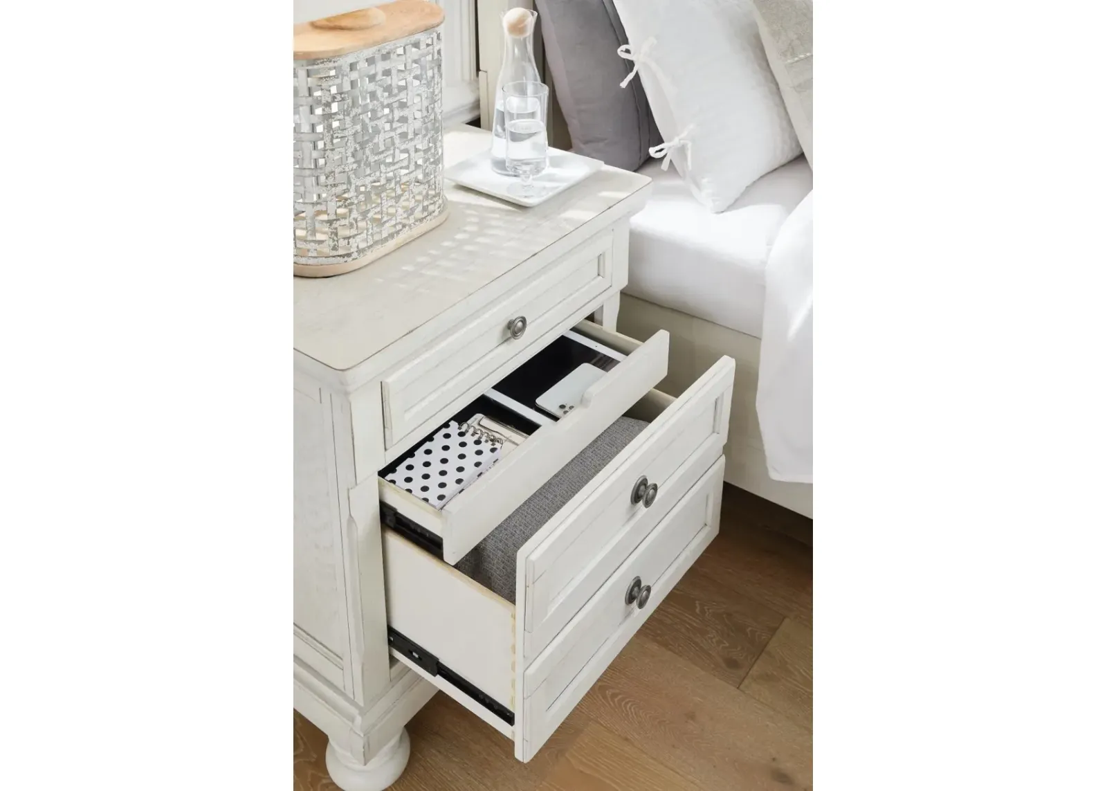 Ashley Robbinsdale Antique White Nightstand