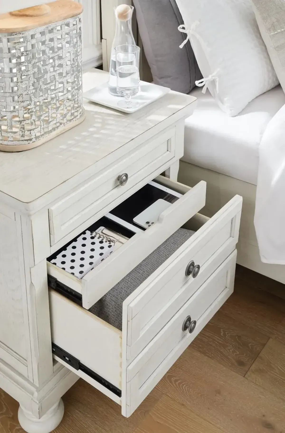 Ashley Robbinsdale Antique White Nightstand