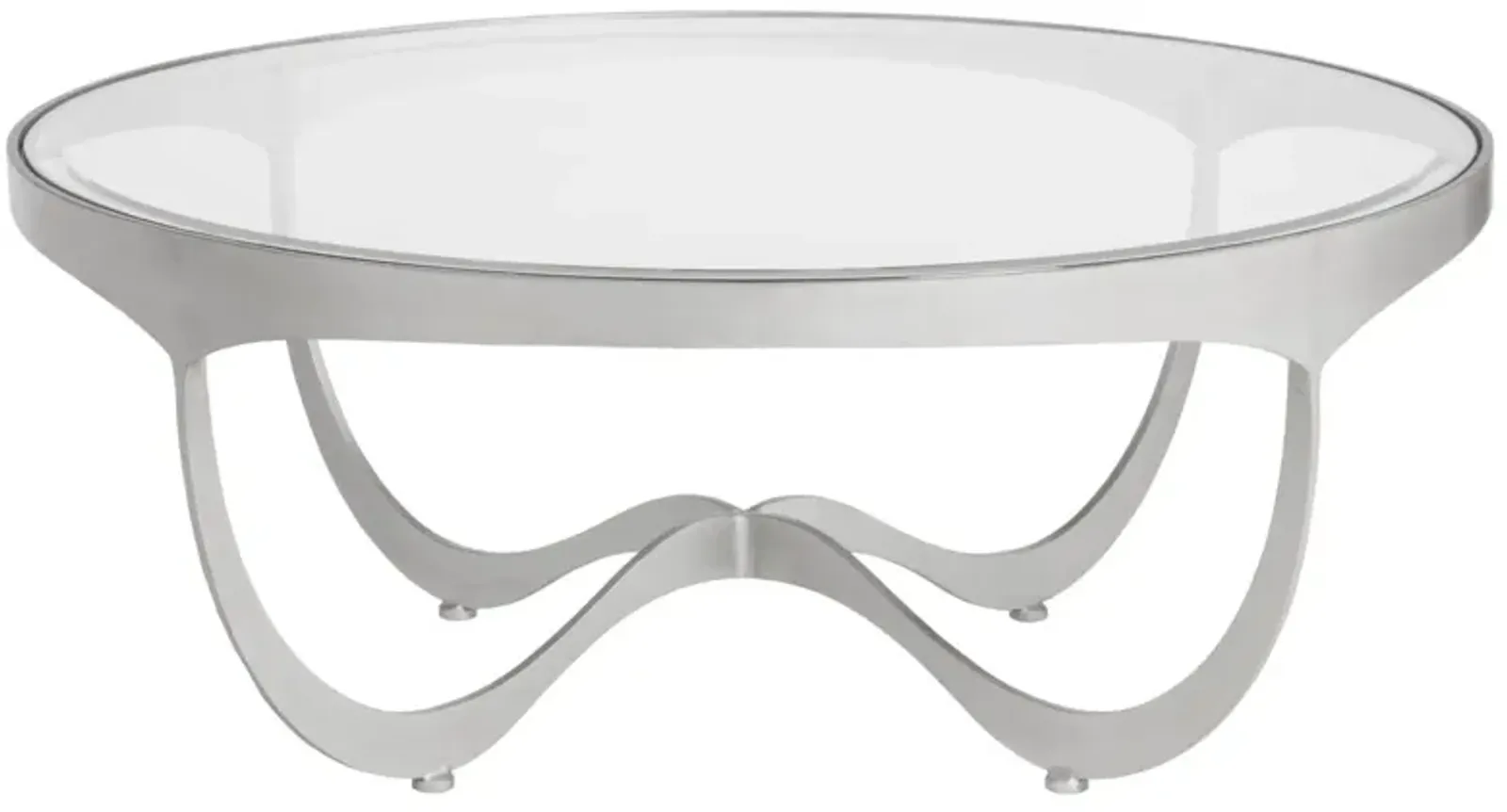 Artistica Home by Lexington Metal Designs Sophie 42 Inch Round Metal Cocktail Table Silver/Gold