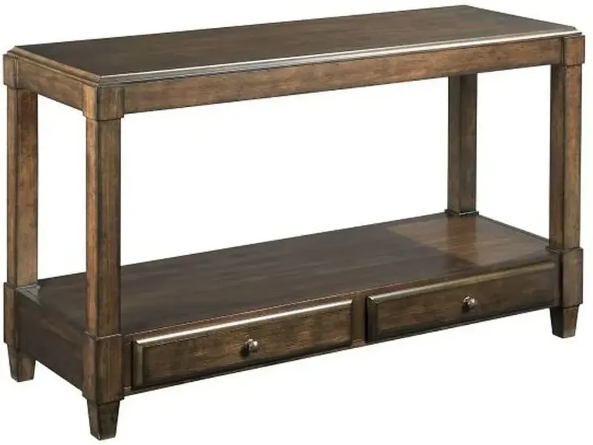 Hammary Halsey Dark Rich Coffee Sofa Table