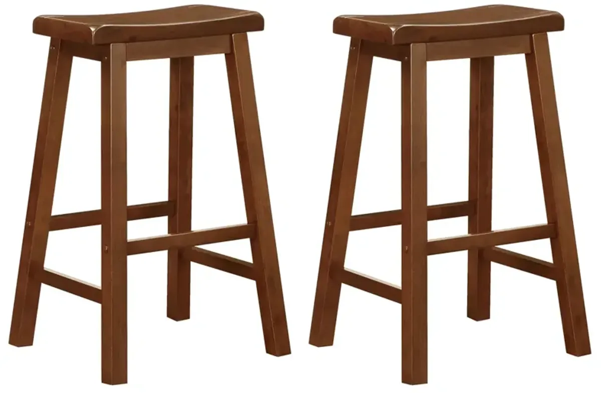 Coaster Durant Wood Backless Bar Stool Chestnut