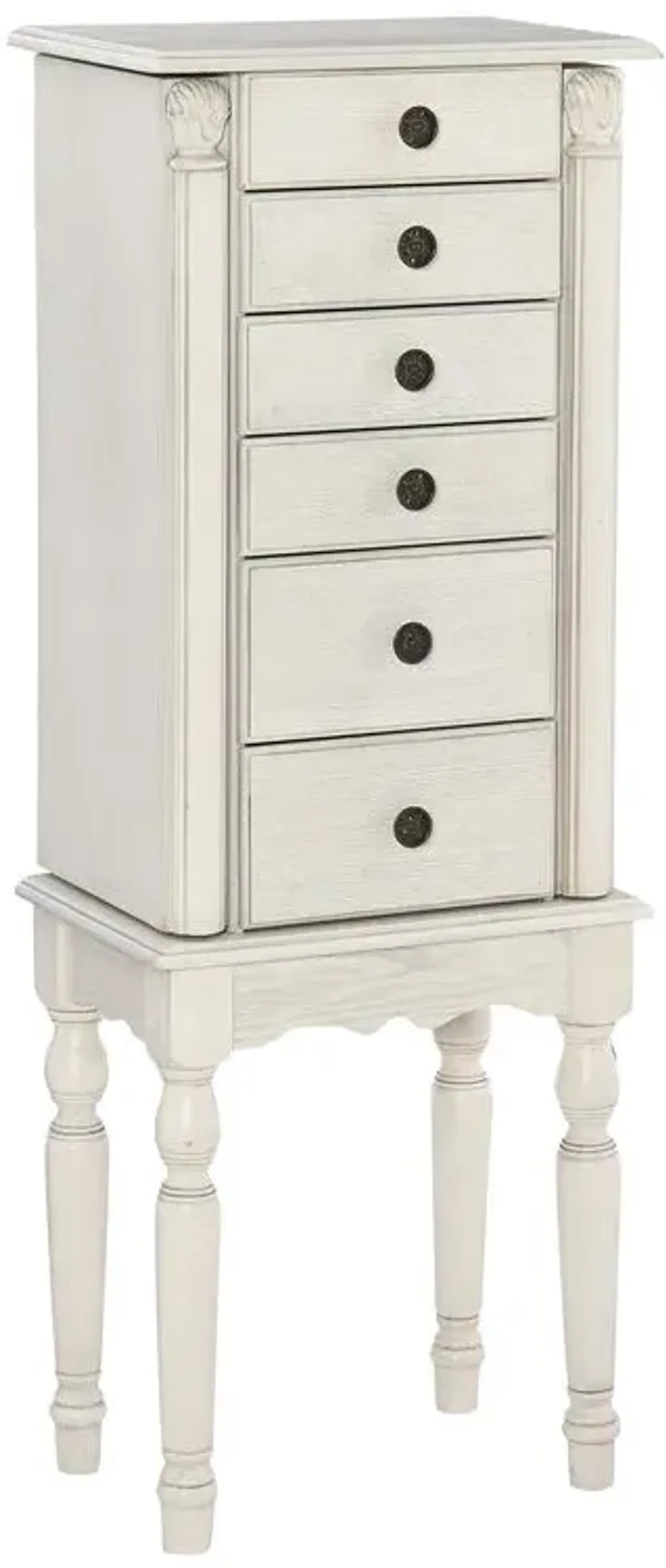 Powell Imogen Off White Jewelry Armoire