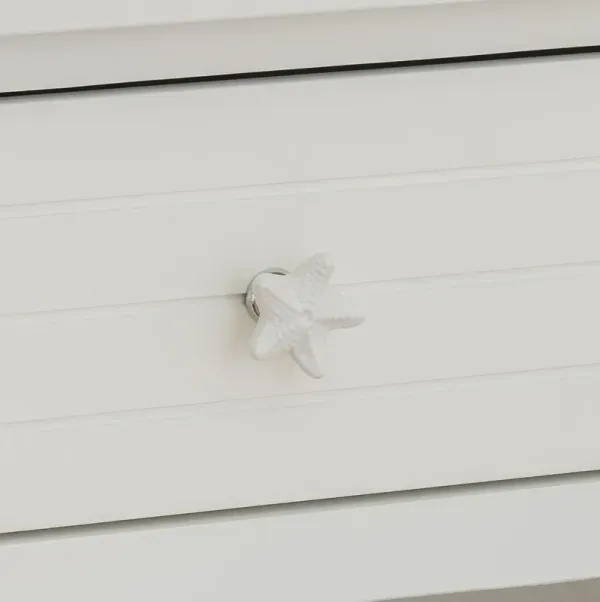Linon Seaboard End Table White