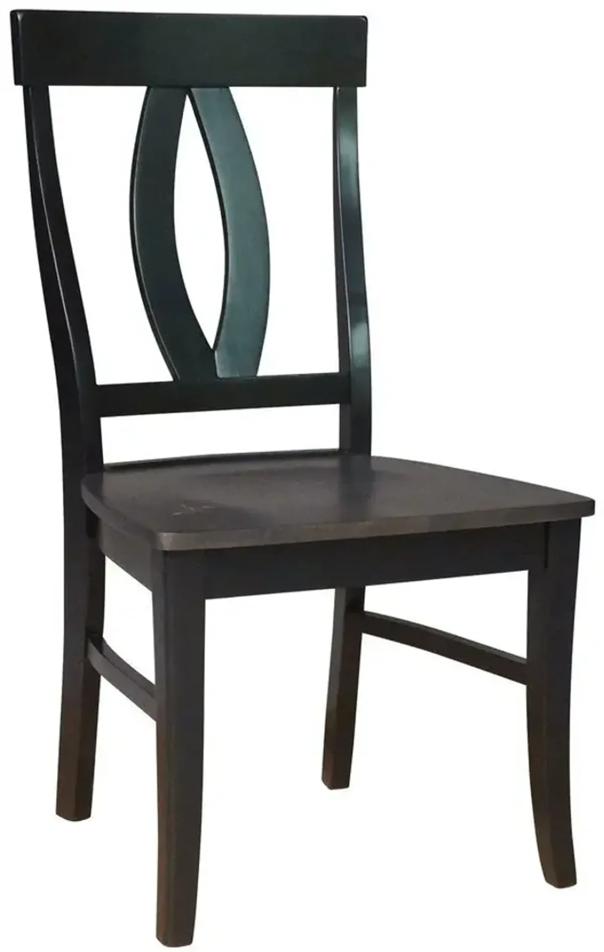 John Thomas Cosmopolitan Verona Wood Dining Chair in Coal & Black