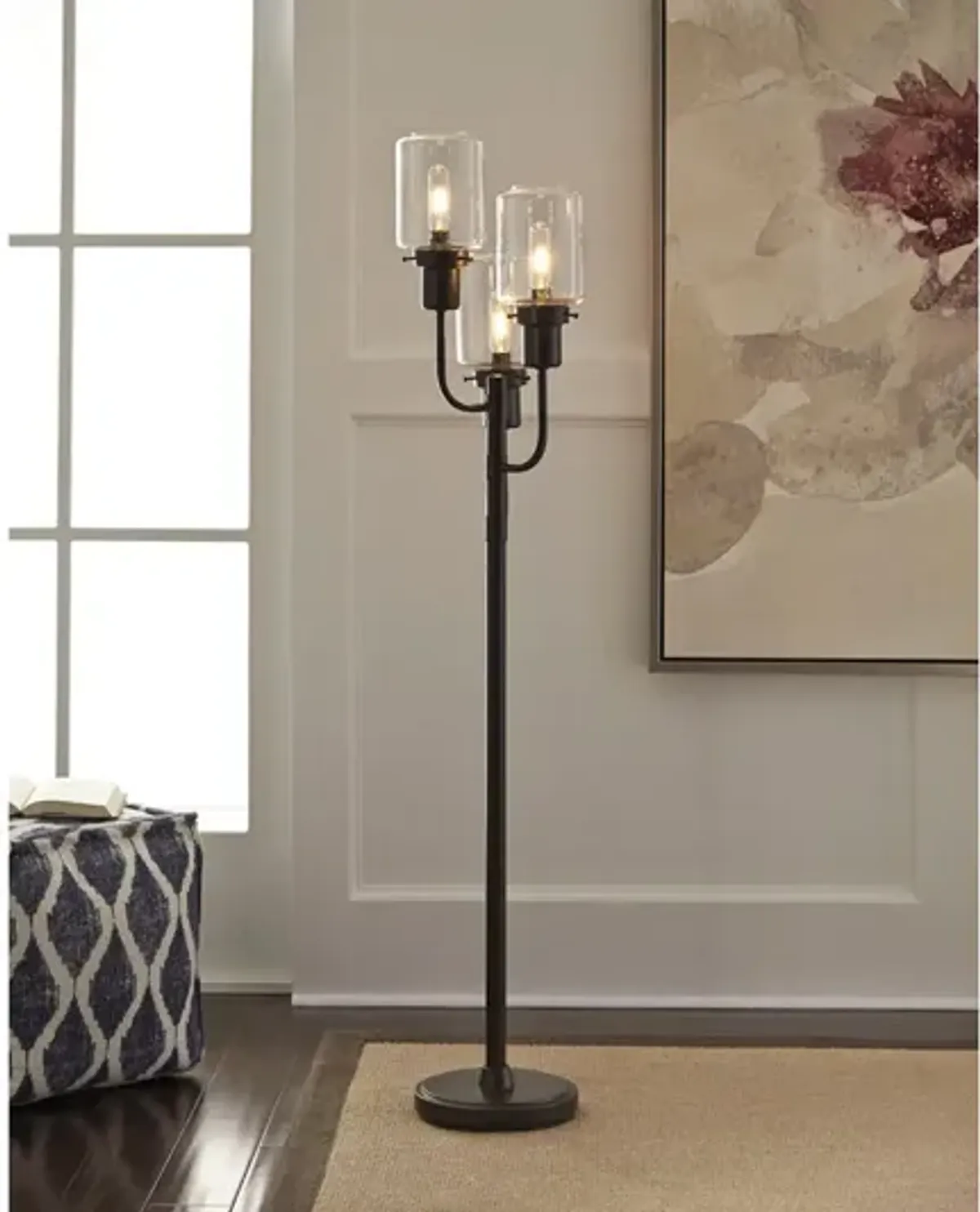 Ashley Jaak Floor Lamp Bronze Finish Signature Design