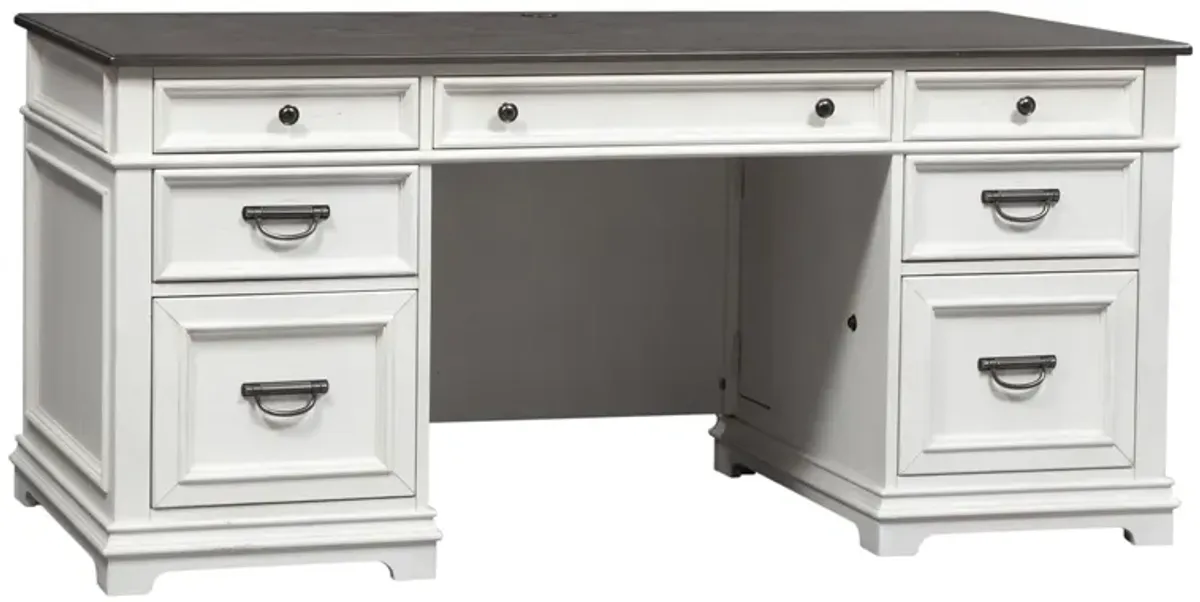 Liberty Furniture Allyson Park Wire Brushed White Desk