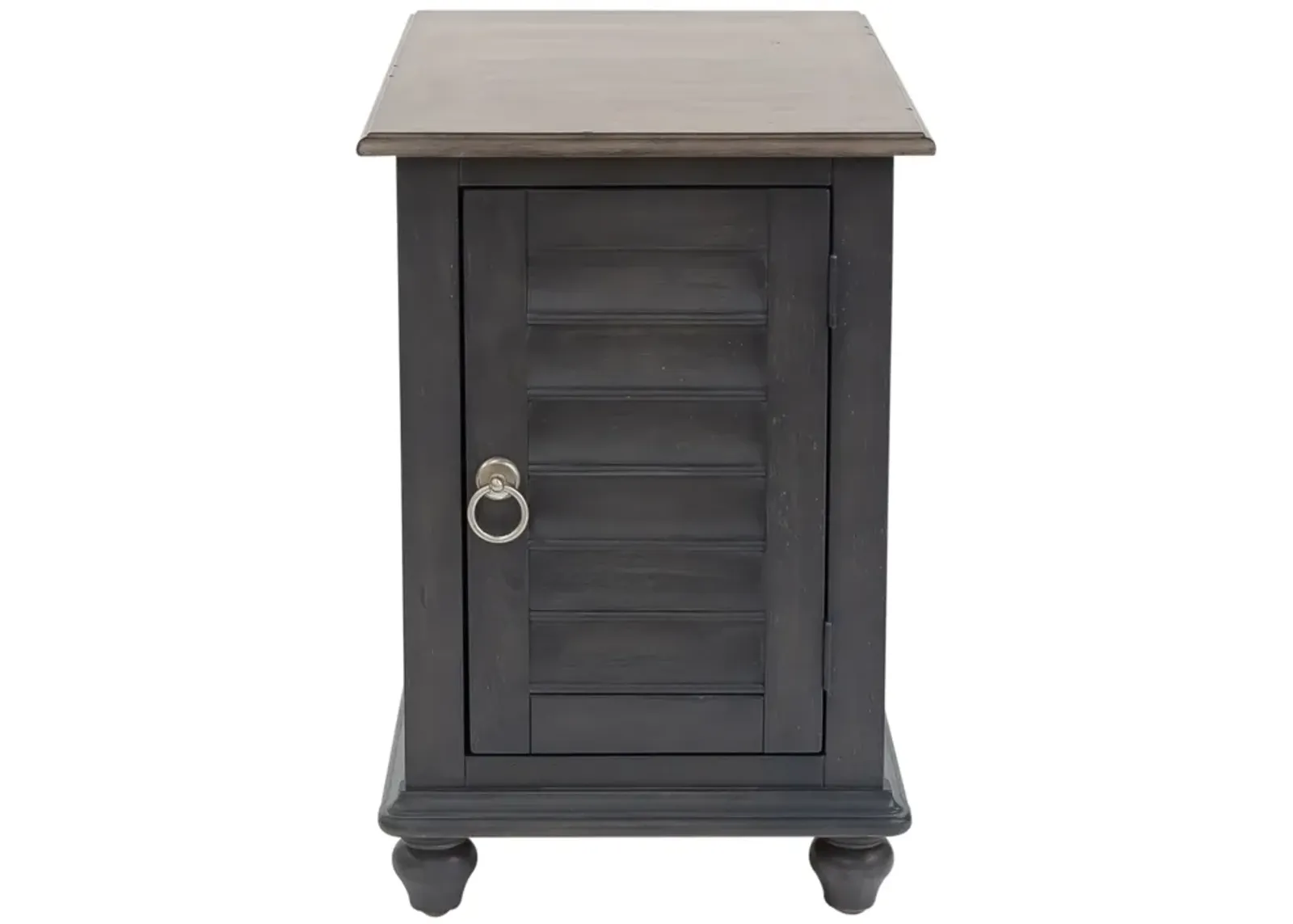 Liberty Furniture Ocean Isle Slate/Weathered Pine Chair Side Table