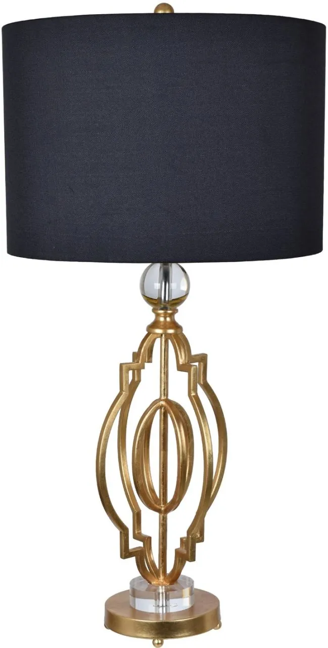 SHINE HAND FINISHED GOLD LEAF TABLE LAMP