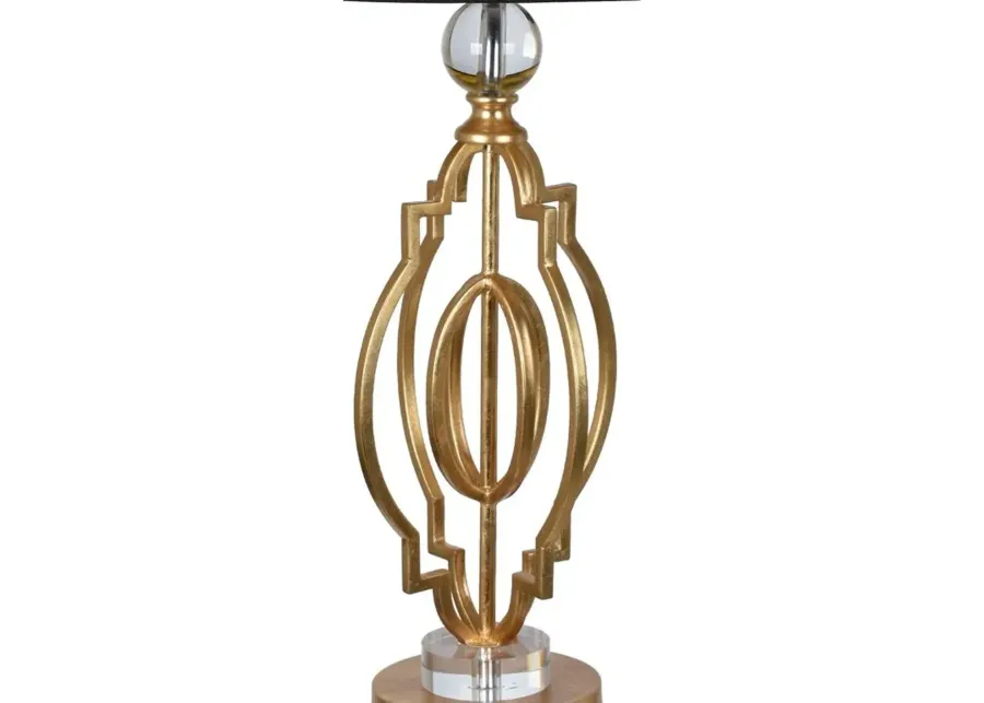 SHINE HAND FINISHED GOLD LEAF TABLE LAMP