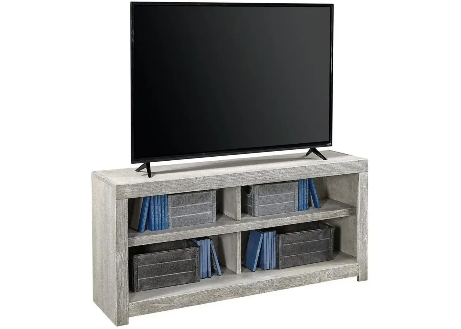 Aspenhome Avery Loft Limestone 49 Inch Open TV Stand Console