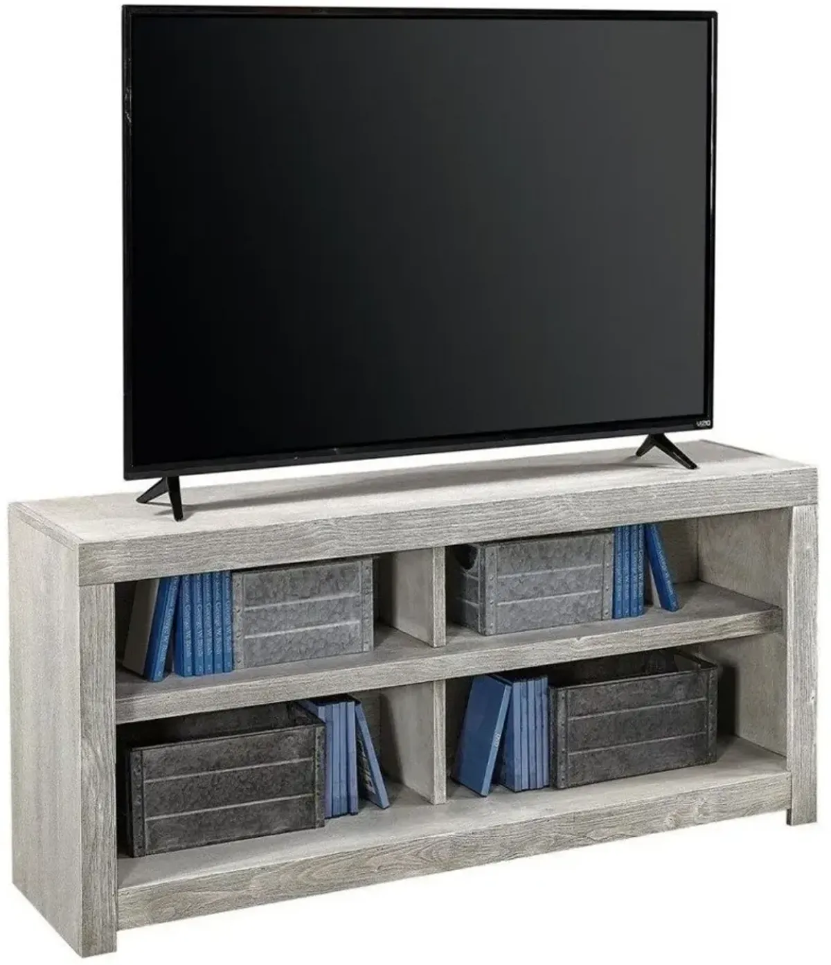 Aspenhome Avery Loft Limestone 49 Inch Open TV Stand Console