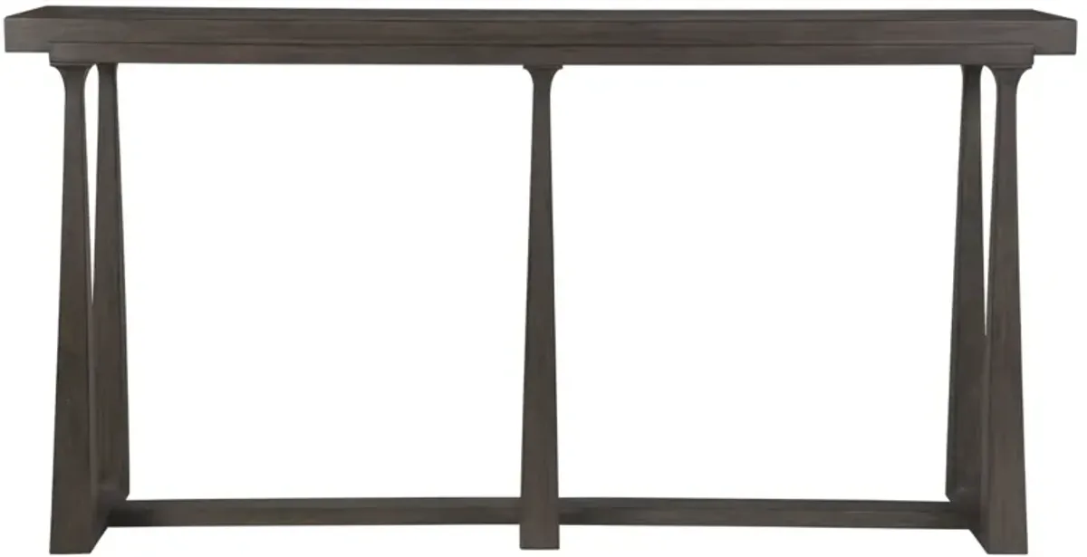 Artistica Home by Lexington Cohesion Program Grantland 66 Inch Modern Wood Dark Brown Console Accent Table