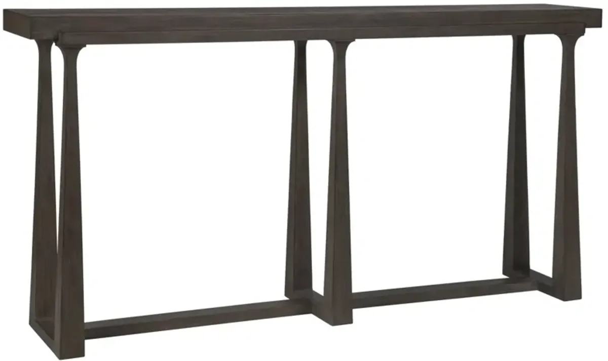 Artistica Home by Lexington Cohesion Program Grantland 66 Inch Modern Wood Dark Brown Console Accent Table