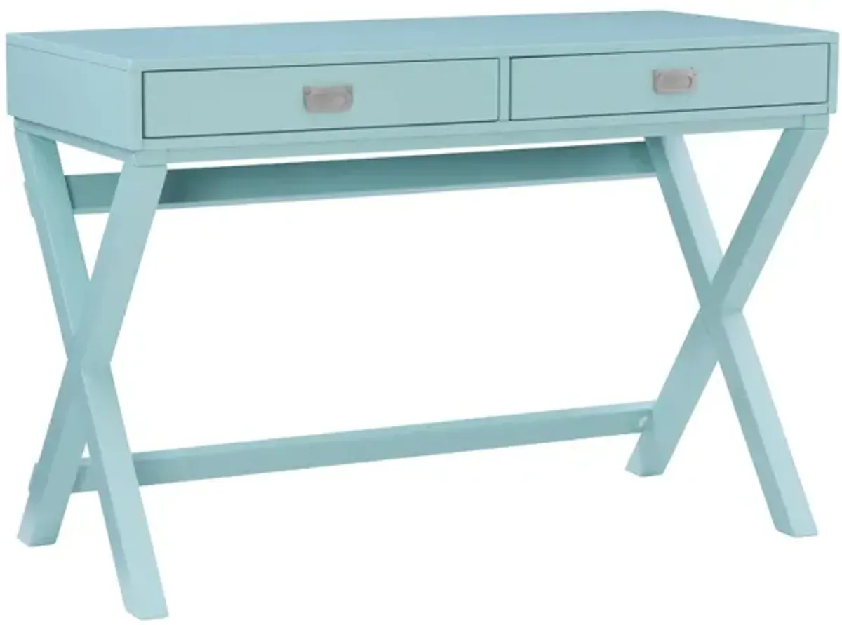 Linon Peggy Blue Writing Desk