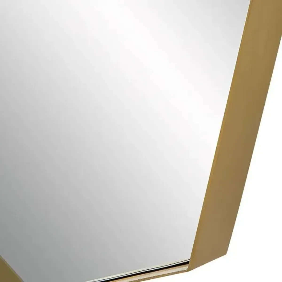 Uttermost Vault Antique Brass Oversized Angular Floor Mirror