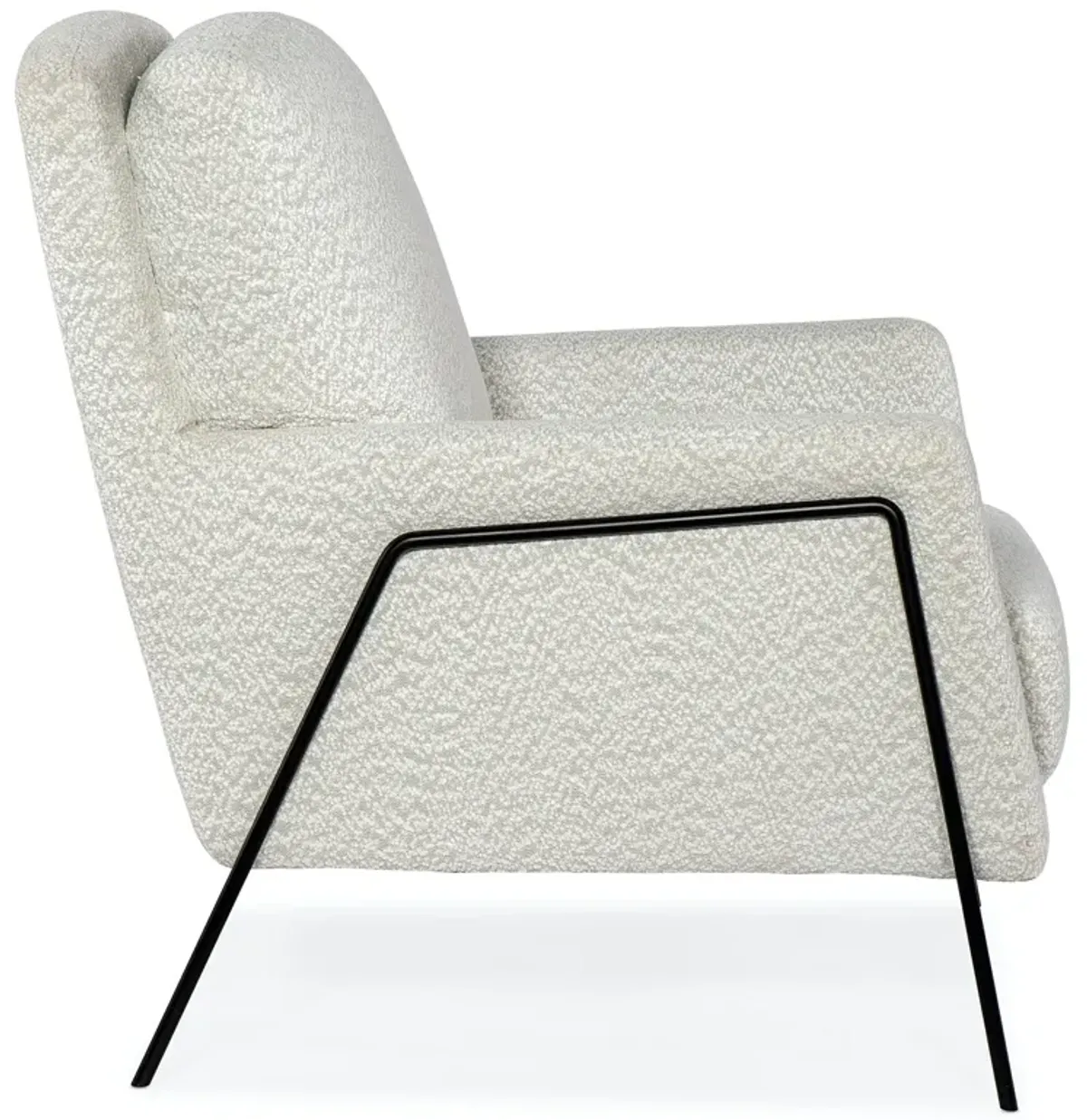 Hooker Furniture Amette Metal Frame Snow White Club Chair