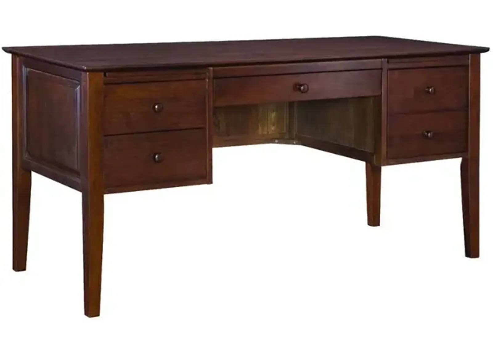 John Thomas Lancaster Executive Shaker Desk in Espresso