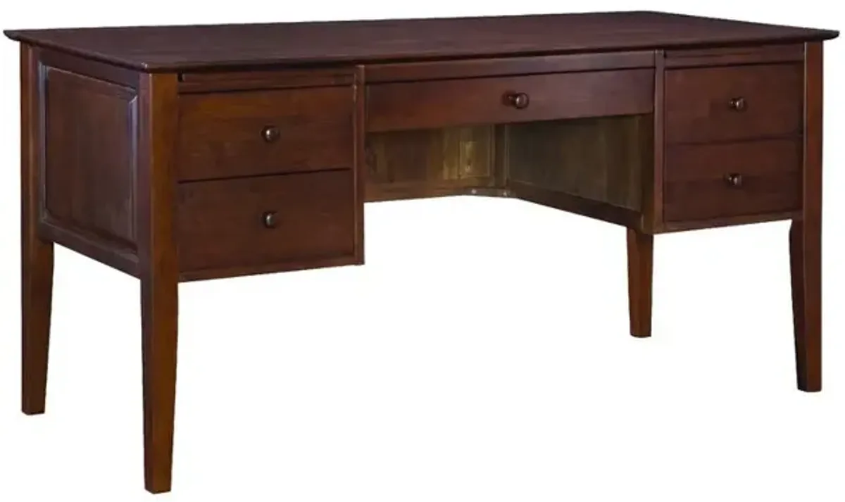 John Thomas Lancaster Executive Shaker Desk in Espresso