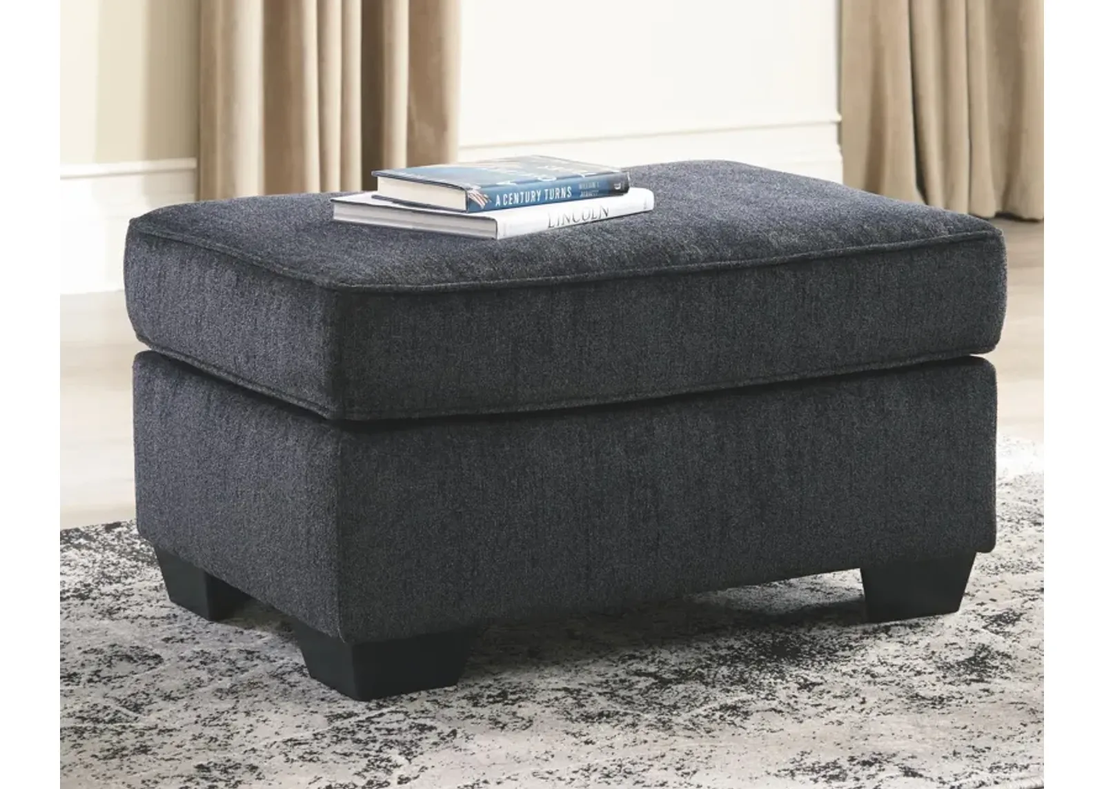 Ashley Left-Arm Facing Slate Ottoman