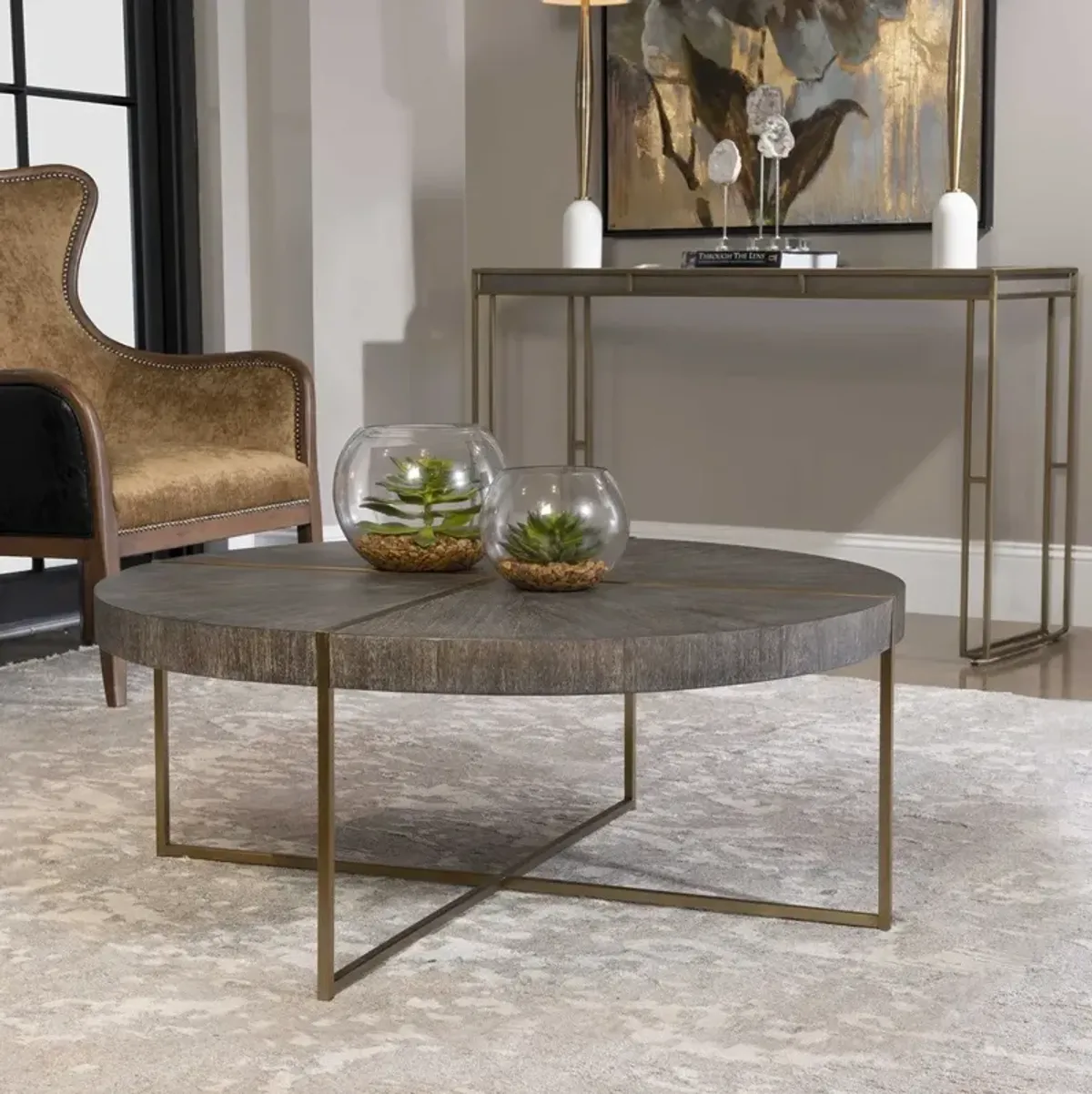 Uttermost Taja Dark Walnut Coffee Table