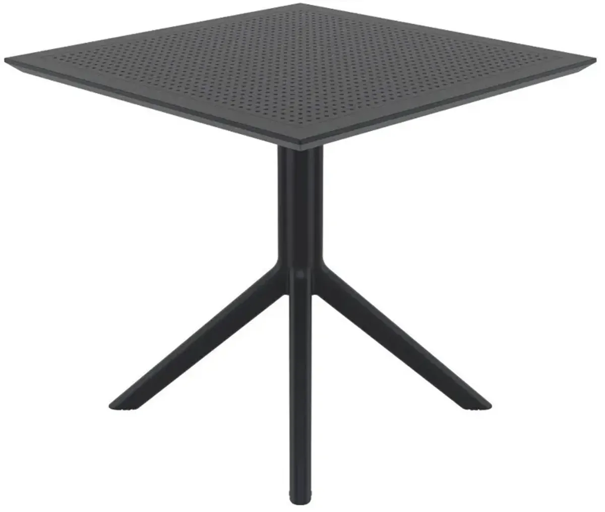 Compamia 31 Inch Outdoor Sky Square Dining Table Black