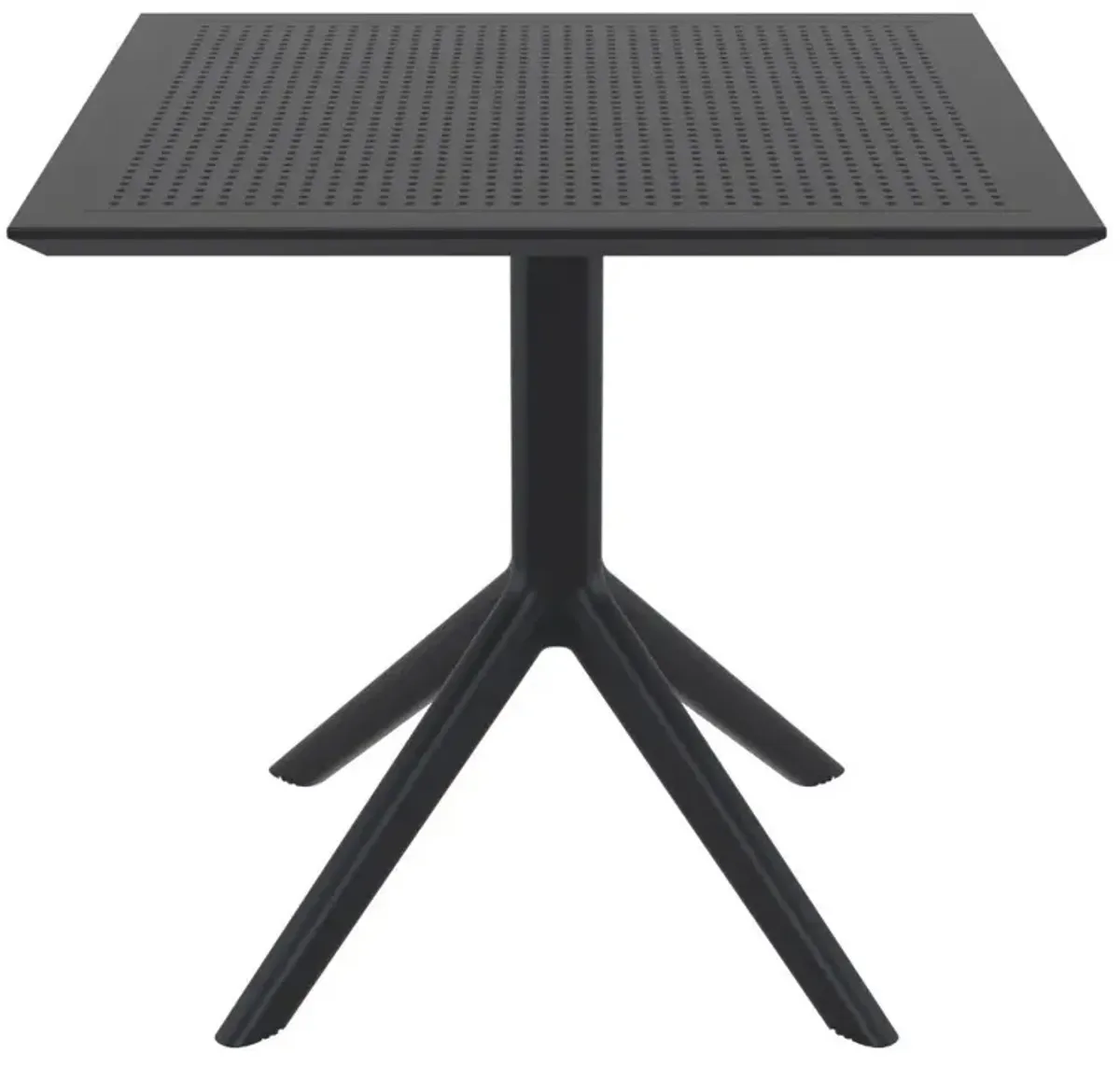 Compamia 31 Inch Outdoor Sky Square Dining Table Black