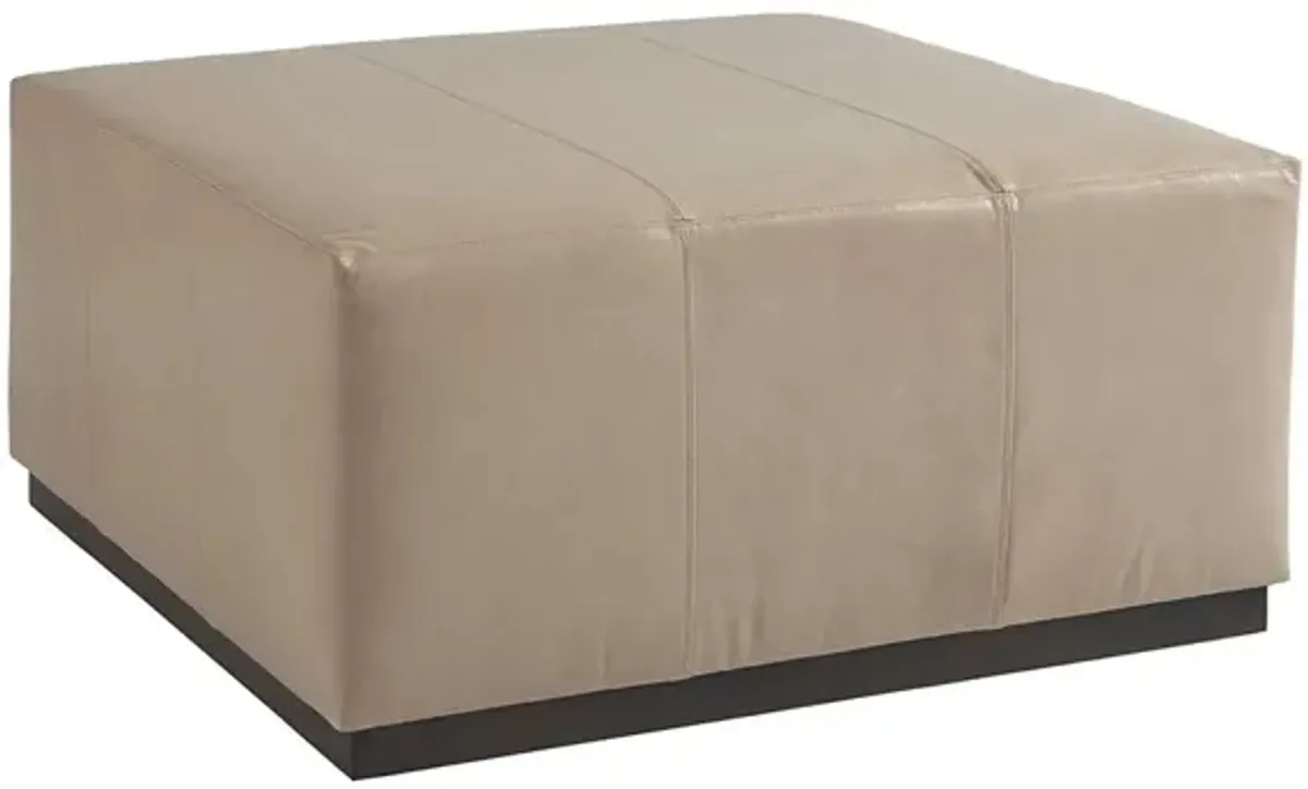 Barclay Butera Upholstery by Barclay Butera Clayton Leather Cocktail Ottoman