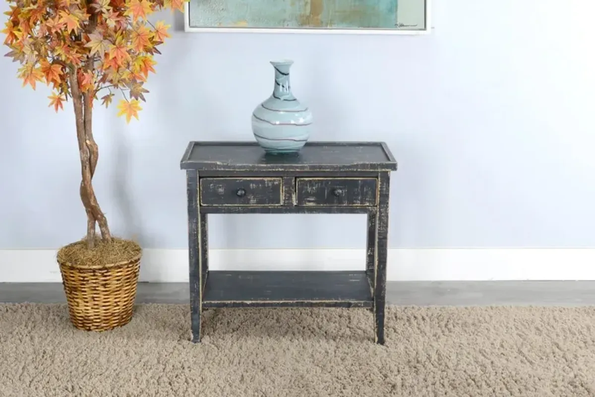 Sunny Designs Marina Black Sand 26 Inch Side Table