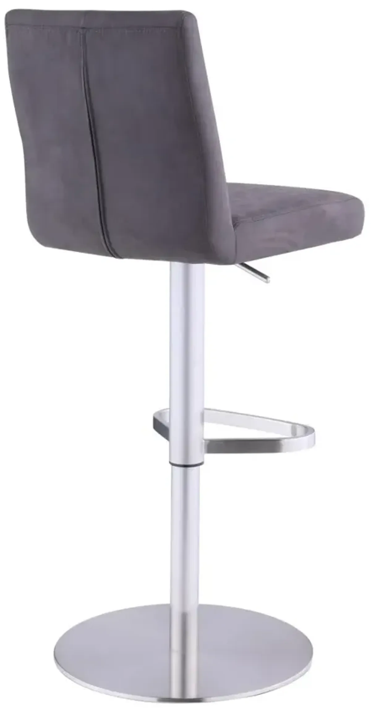 Chintaly Brown Modern High Back Pneumatic-Adjustable Stool