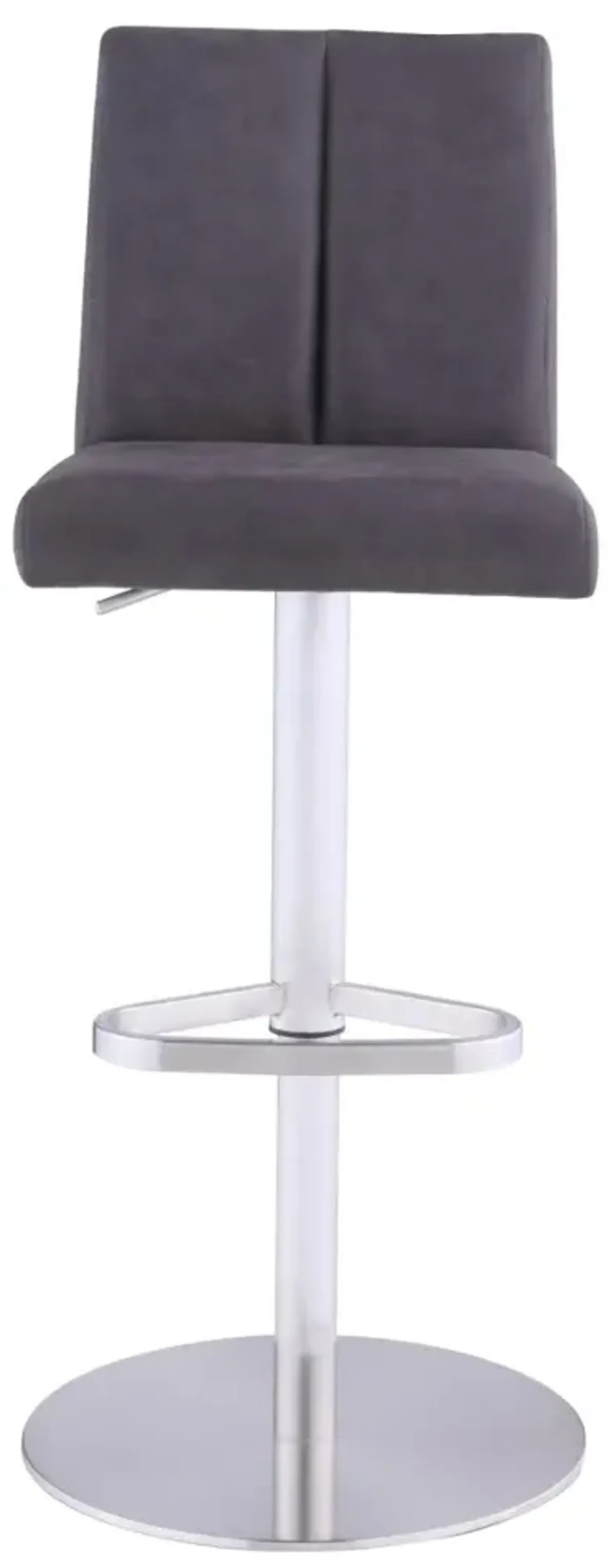 Chintaly Brown Modern High Back Pneumatic-Adjustable Stool