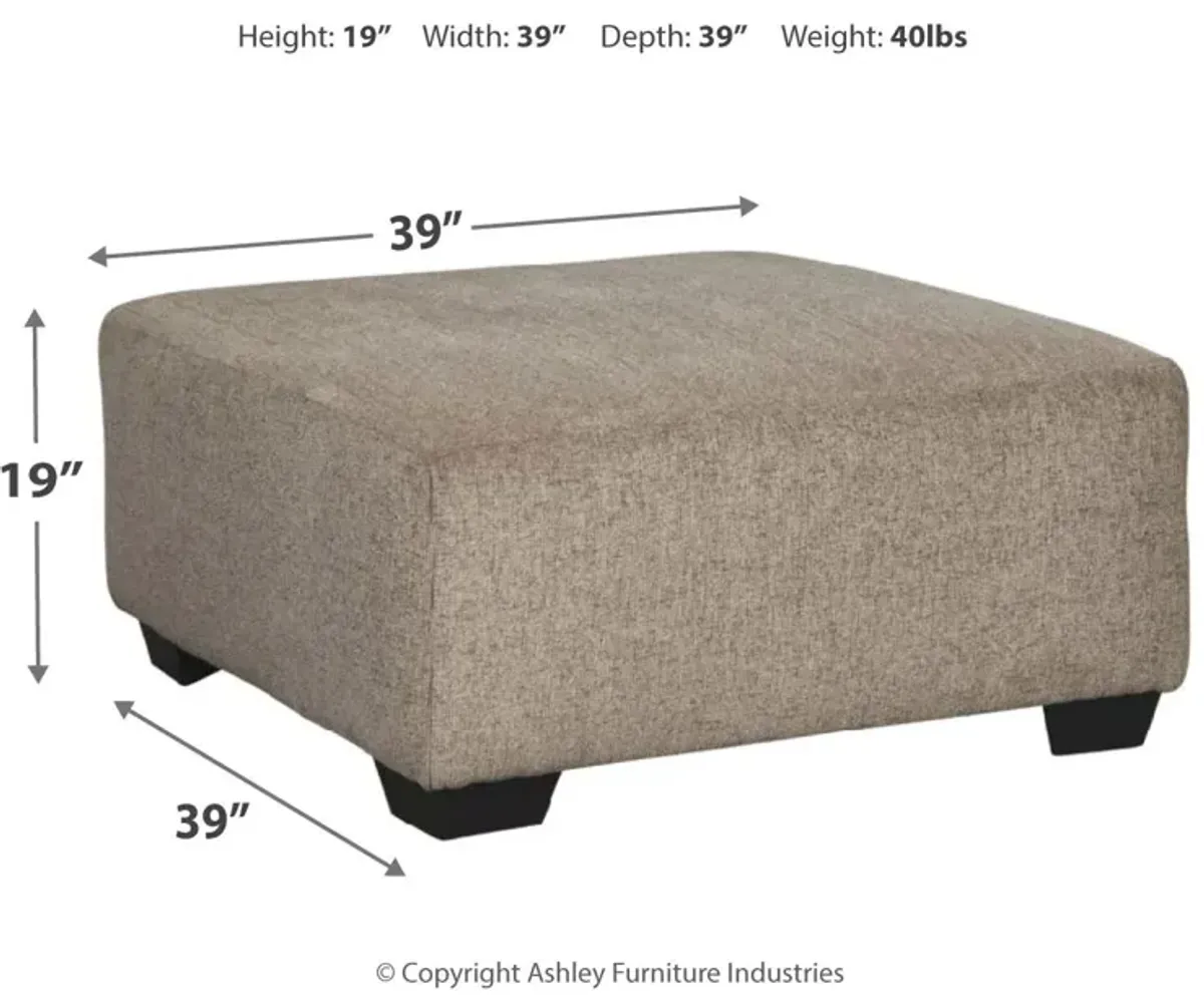 Ashley Ballinasloe Platinum Oversized Accent Ottoman