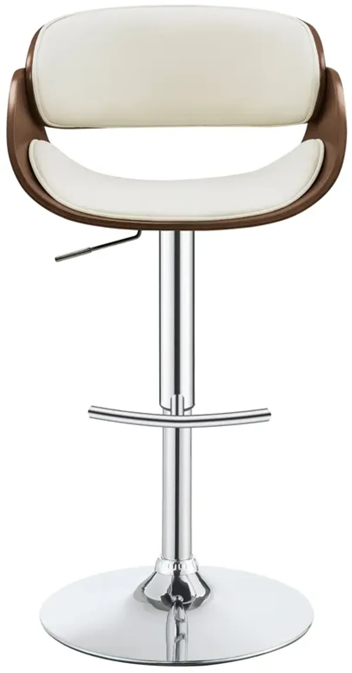 Coaster Dana Adjustable Bar Stool Ecru & Chrome