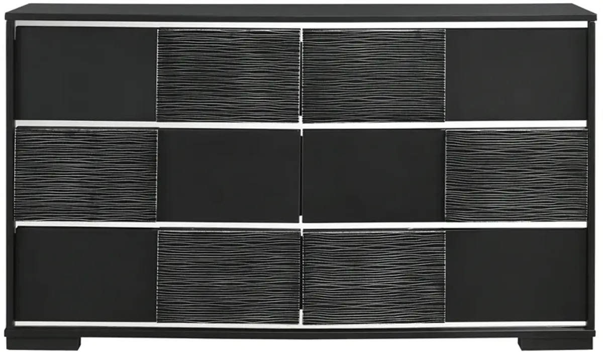 Coaster Blacktoft 6-Drawer Dresser Black