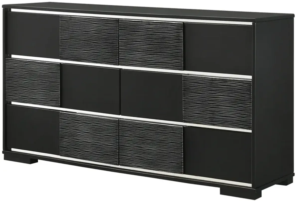 Coaster Blacktoft 6-Drawer Dresser Black