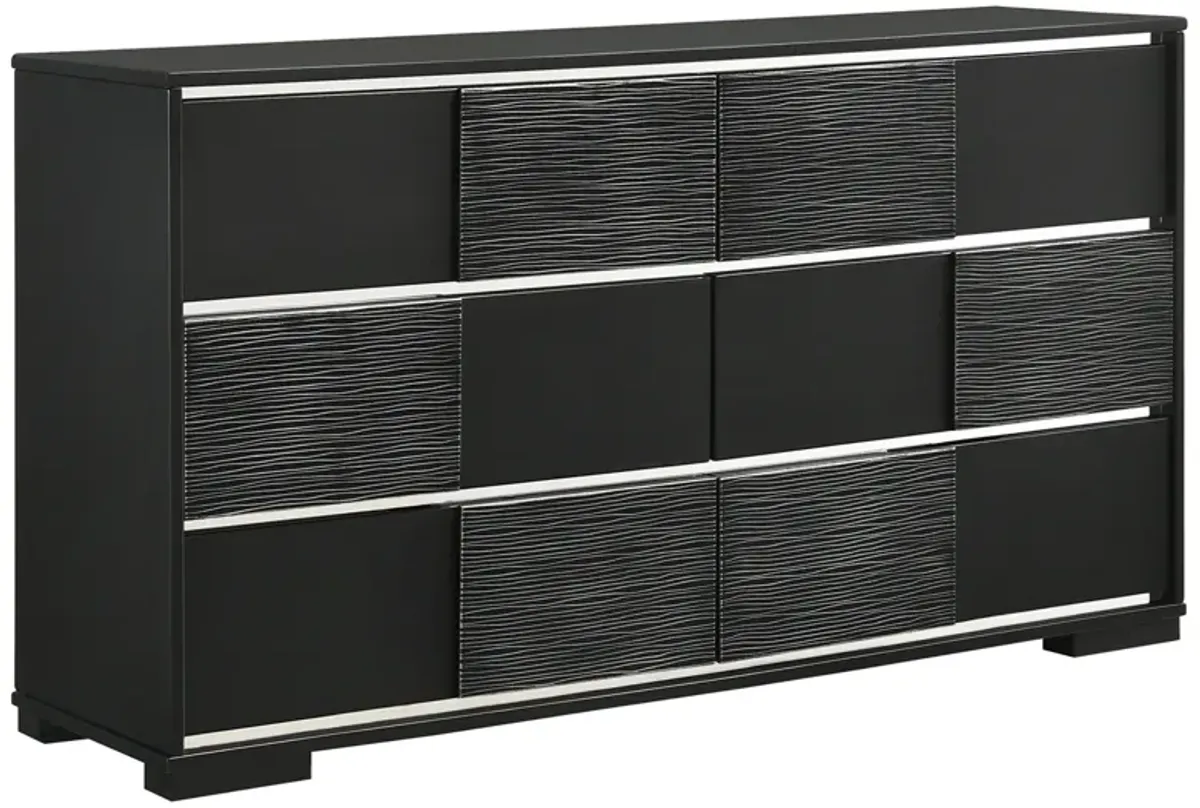 Coaster Blacktoft 6-Drawer Dresser Black