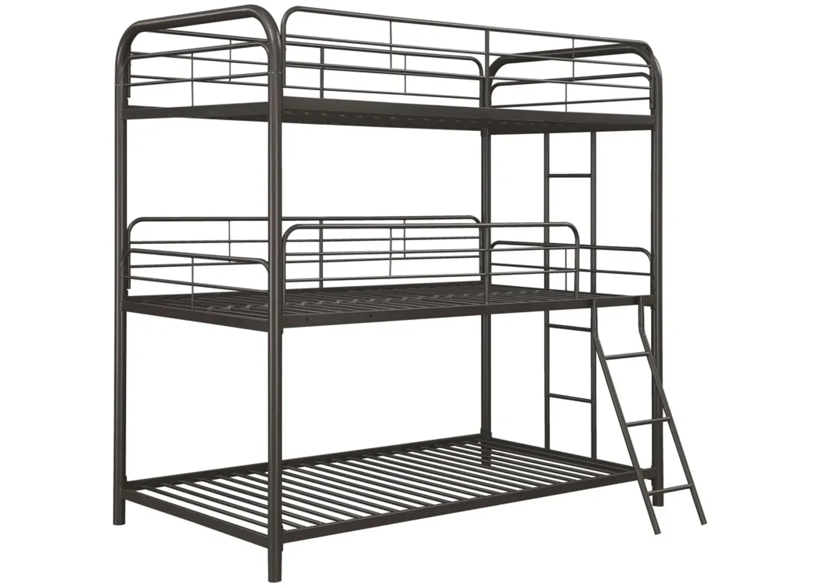 Coaster Garner Metal Twin Triple Bunk Bed Gunmetal