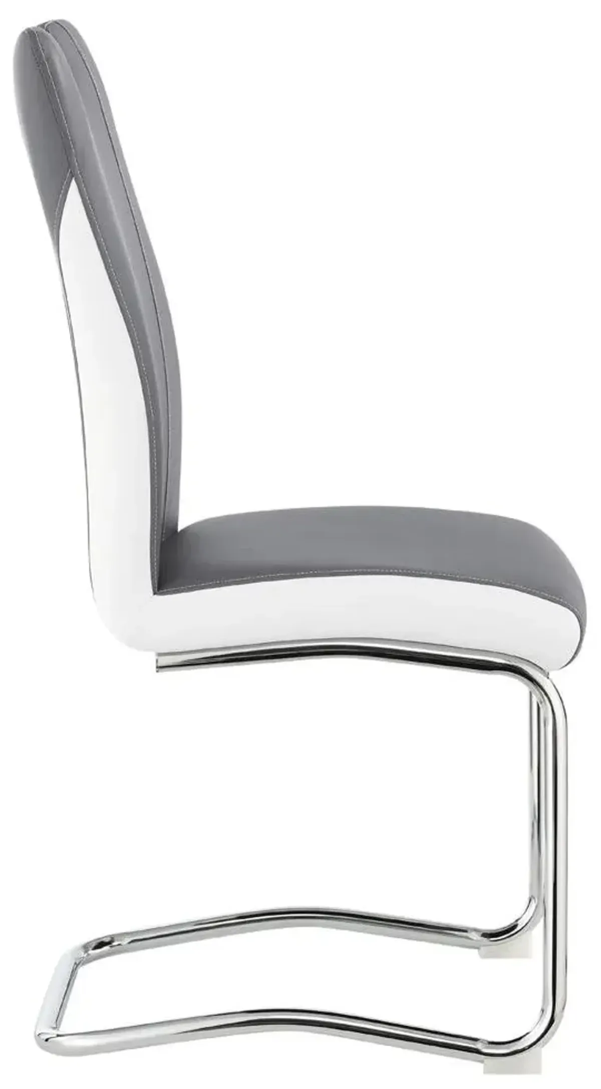 Coaster Side Chair Grey/White