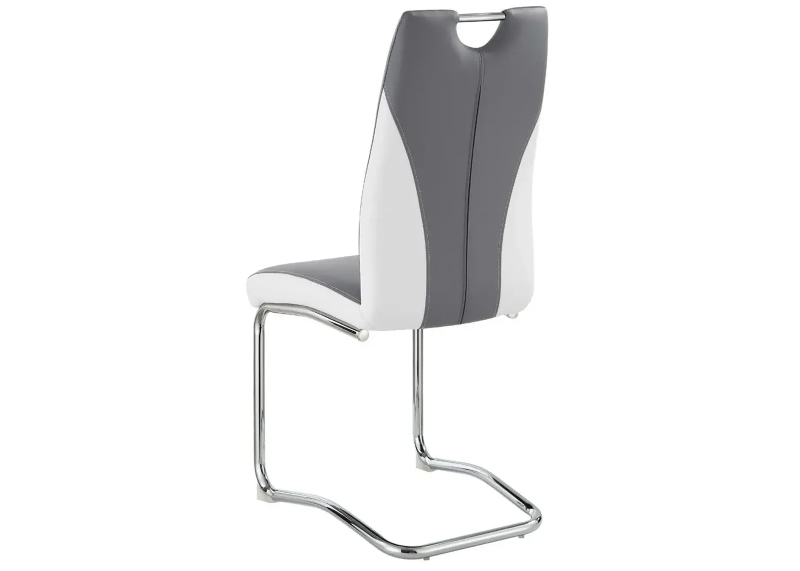 Coaster Side Chair Grey/White