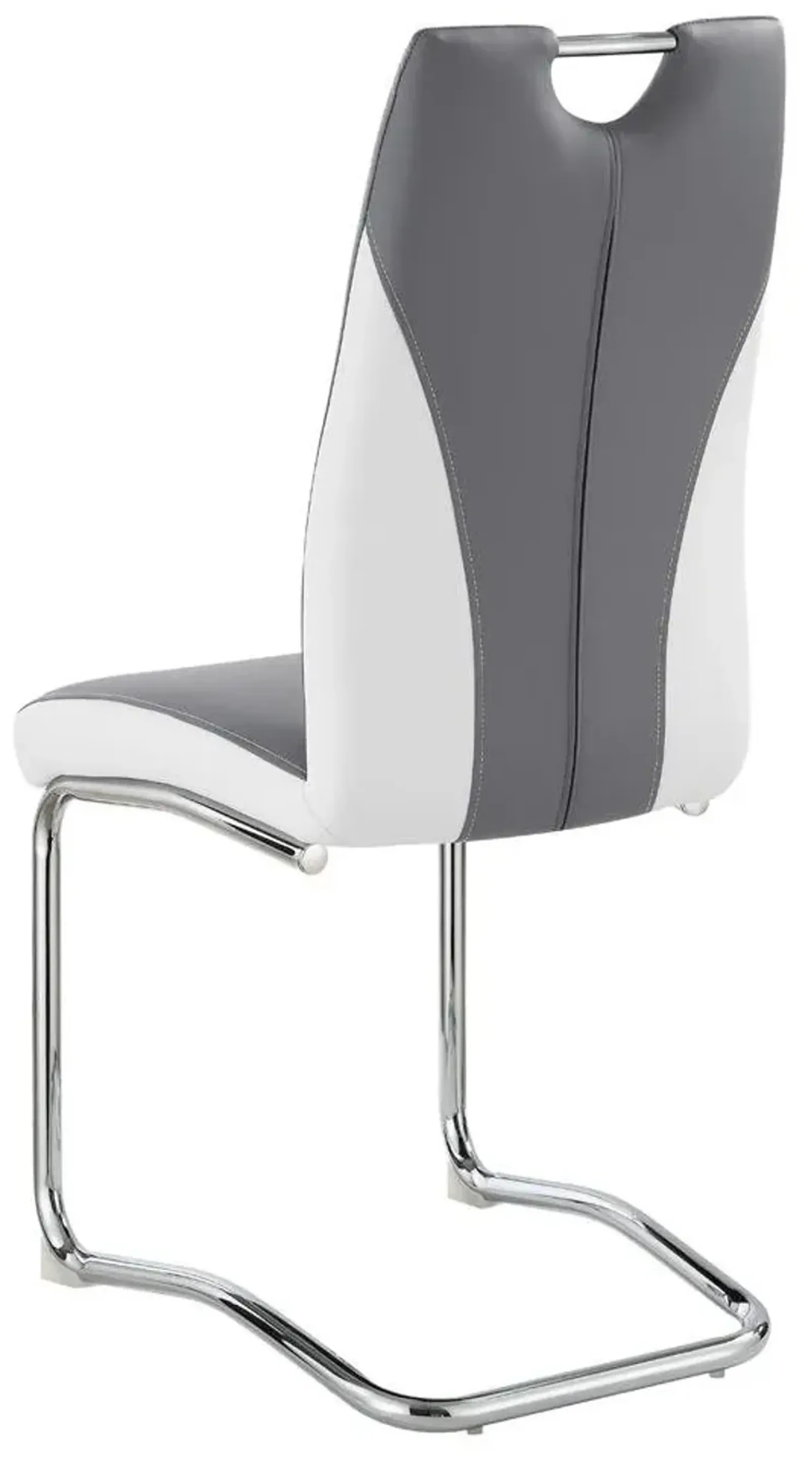 Coaster Side Chair Grey/White