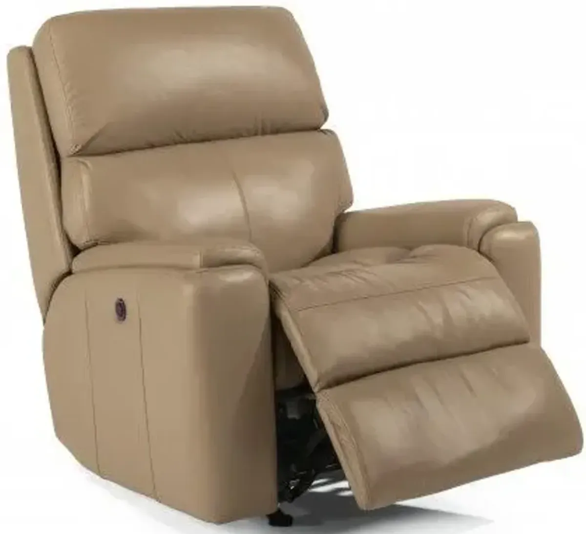 Flexsteel Rio Caffe Latte Power Leather Recliner