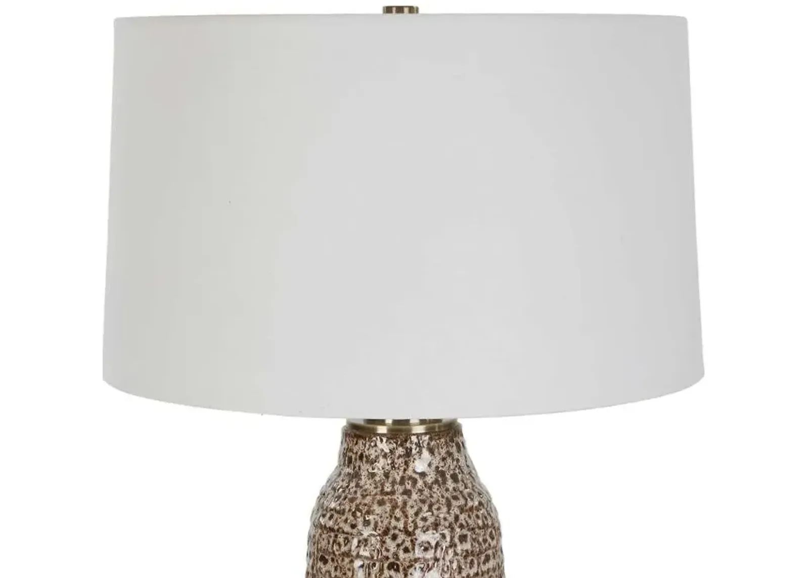 Uttermost Padma Brown/Dark Brown/White Table Lamp