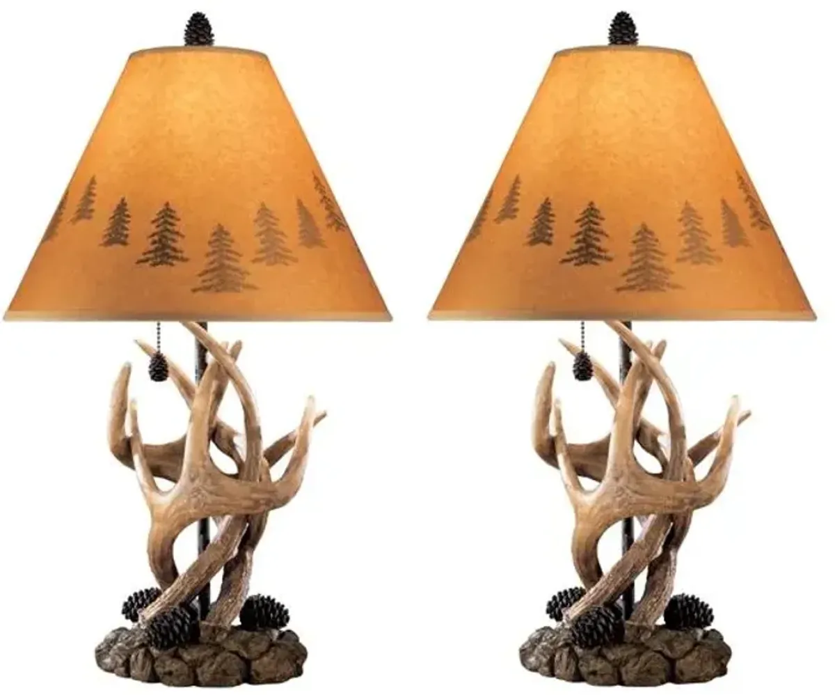 Ashley Derek Brown Table Lamp Set of 2