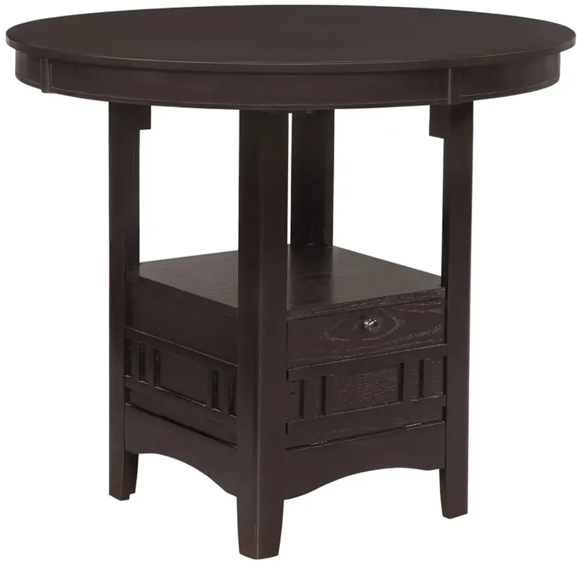 Coaster Lavon Oval 60 Inch Extension Counter Dining Table Espresso