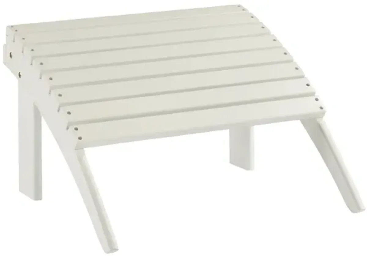 Linon White Adirondack Ottoman