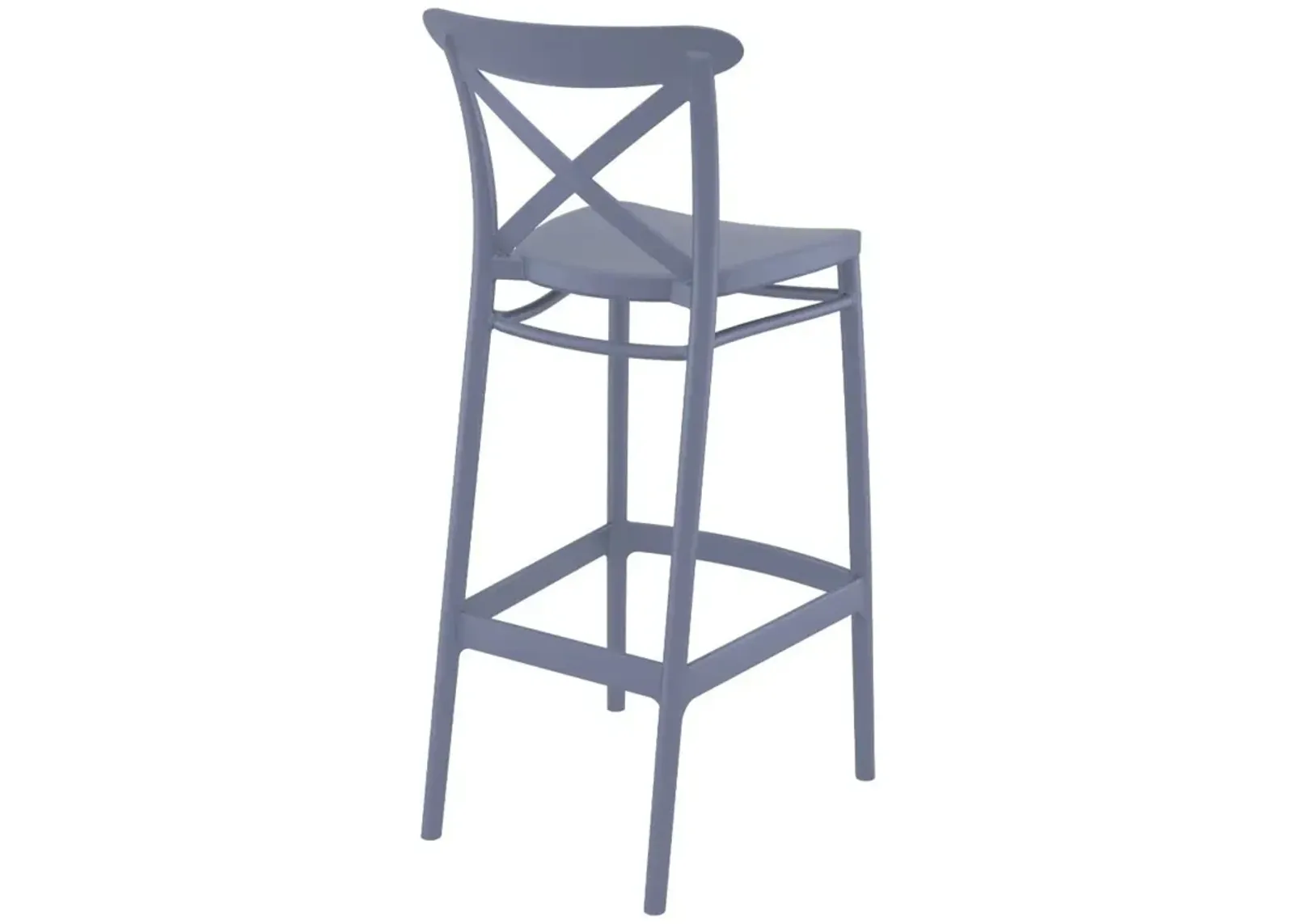 Compamia Cross Bar Stool Dark Gray