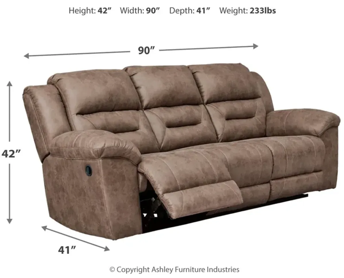 Ashley Stoneland Fossil Reclining Sofa