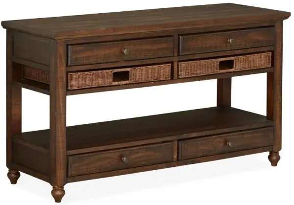 Magnussen Wood Sofa Table Cottage Lane